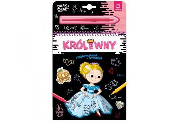 AKSJOMAT Zdrapywanka z rysikiem Królewny 36982