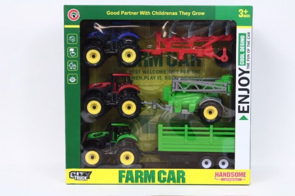 MZ-IMPORT Traktor 3 szt/różne w pudełku 9871-20 11984