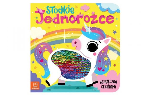 AKSJOMAT Słodkie jednorożce Książeczka z cekinami 37576