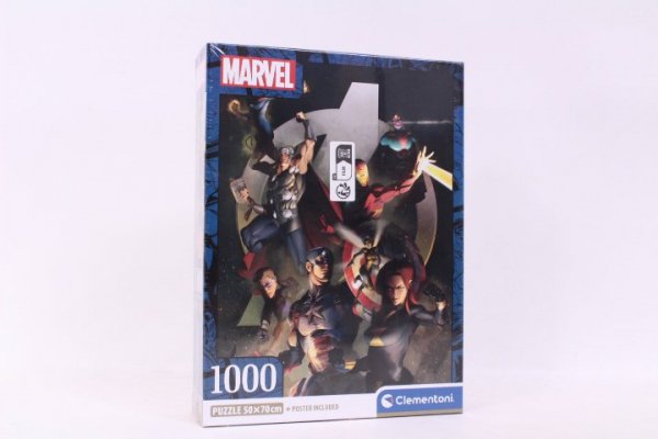 CLEMENTONI CLE puzzle 1000 Compact Marvel The Avengers 39809