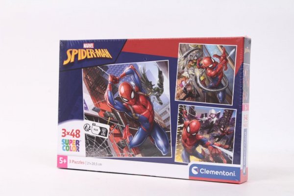 CLEMENTONI CLE puzzle 3x48 SuperKolor SpiderMan 25316