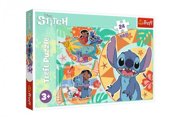 TREFL PUZZLE MAXI 24 Wesoły dzień Lilo_Stitch 14365