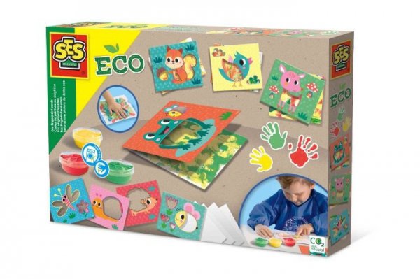 SES CREATIVE SES Eko malowanie palcami+szablony 24925 49250
