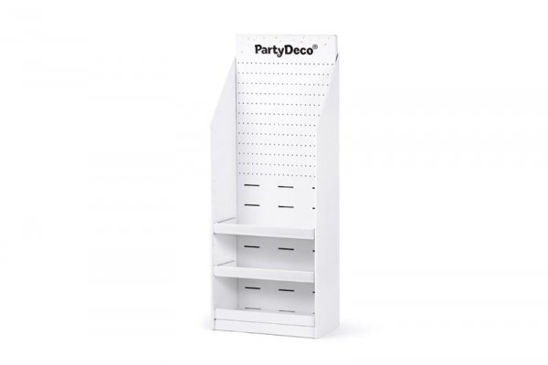 PARTYDECO Stand papierowy biały 58x160x40cm 75846