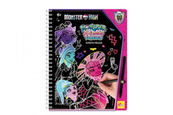 DANTE Lisciani MonsterHigh Sketchbook Scratch 12822