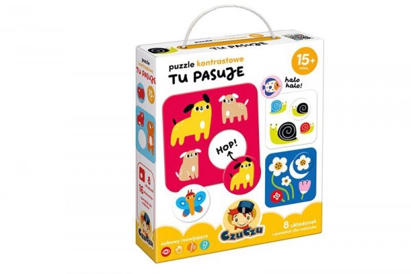 CzuCzu CzuCzu Puzzle kontrastowe Tu pasuje 92009