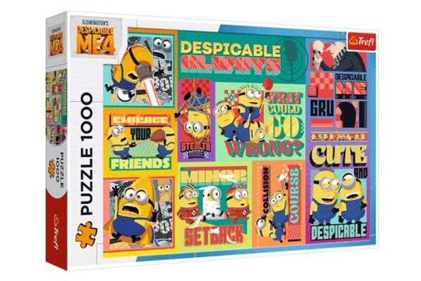 TREFL PUZZLE 1000 Gru i Minionki: Pod przykrywką 10820