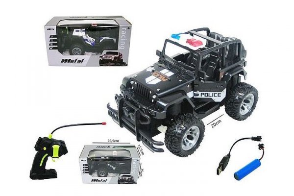 HIPO Auto terenowe policja n/radio 20cm H13756 49107