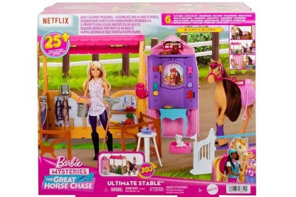 MATTEL Barbie stadnina koni zestaw+lalka JDN43 /1