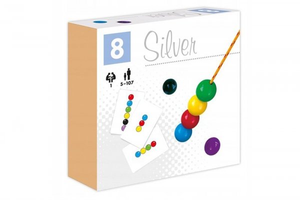 ALEXANDER Kule na sznurku 8 Silver 28782