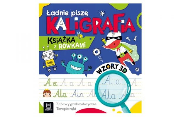 AKSJOMAT Ładnie piszę Kaligrafia Książka z rowkami 40751