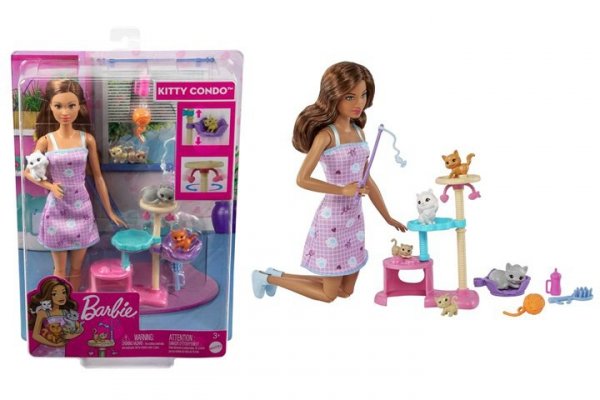 MATTEL Barbie lalka zabawa z kotkami HHB70 /4