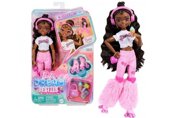 MATTEL Barbie DreamBesties Brooklyn na wrotkach JFX97 /4