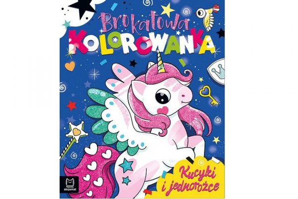 AKSJOMAT Brokatowa kolorowanka Kucyki i jednorożce 40584