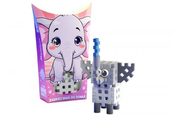 MARIOINEX Klocki wafle mini PocketPets Słoń 07023