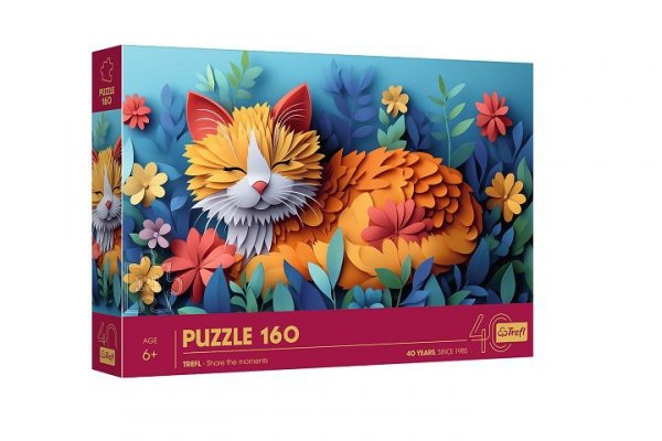 TREFL PUZZLE 160 40-lecie Trefl PaperArt: Kotek 40049
