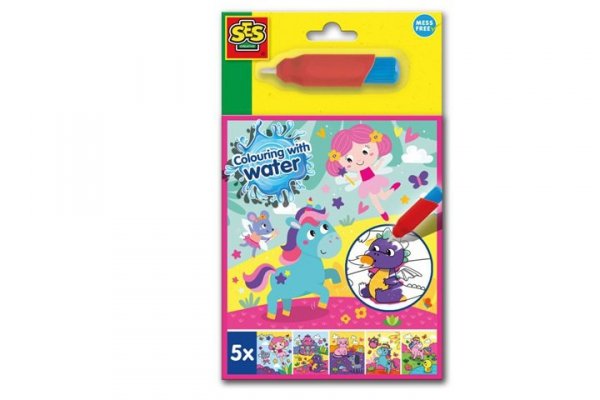 SES CREATIVE SES Kolorowanka wodna z pędzelkiem 00133  01339