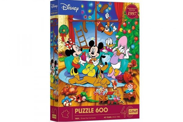 TREFL PUZZLE 600 XMAS 40-lecie Trefl Myszka Miki 37602