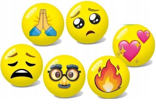 HERO Piłka Emoji 23cm 6wz 34478 31599