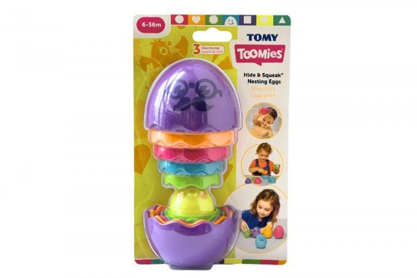 TOMY TOMY TOOMIES jajko Matrioszka fioletowe E73080