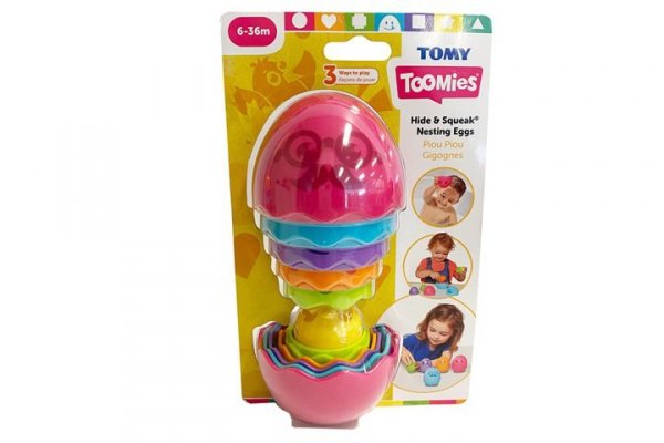 TOMY TOMY TOOMIES jajko Matrioszka różowe E73080