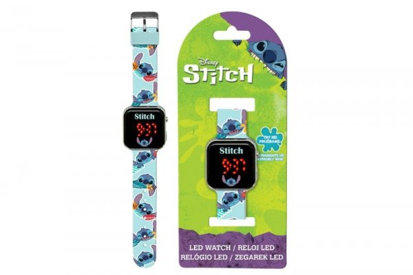KIDS EUROSWAN HISZPANIA Stitch zegarek cyfrowy LED LAS4039 85683