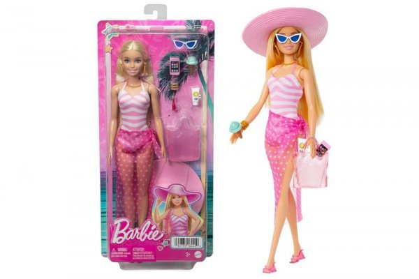 MATTEL Barbie Dzień na plaży lalka + akcesoria HPL73 /4