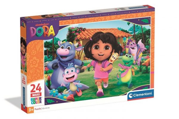 CLEMENTONI - PUZZLE CLE puzzle 24 Maxi SuperKolor Dora 24826