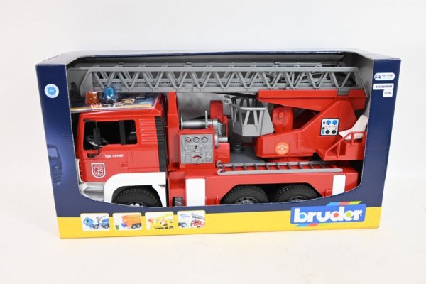 BRUDER - ATA BRUDER MAN pożarniczy+drab+pompa+sygnaliz 02771