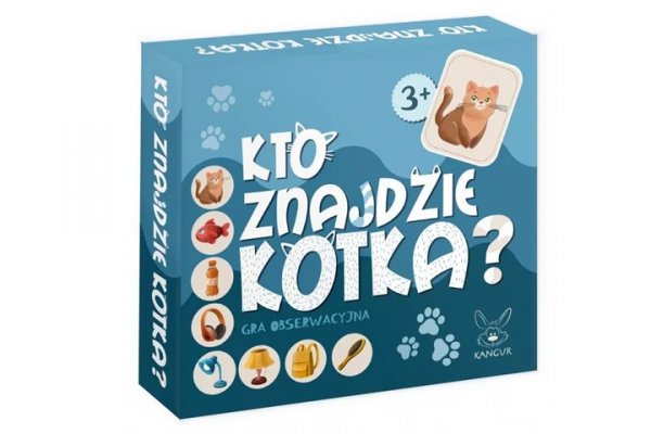 KANGUR - GRY Kto znajdzie kotka?Gra obserwacyjna 3+ 42609