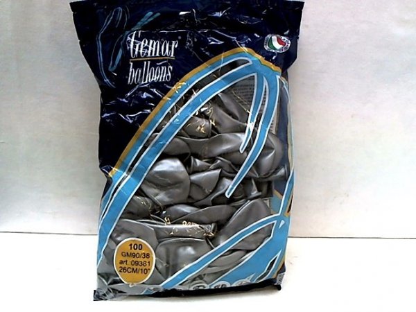 GODAN Balony GM90 metal 10&quot; srebrny A100 GM90/38 93810