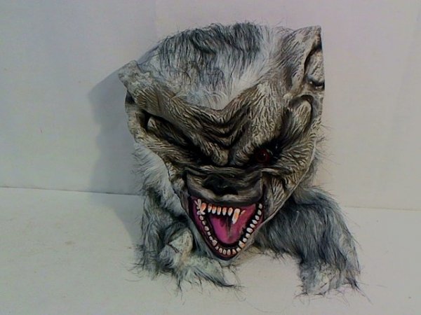 Norimpex Maska wilkołak szary z sierścią 58735