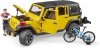 BRUDER JEEP WRANGLER RUBICON Z ROWEREM I FIGURKĄ 4+