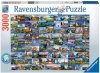 RAVENSBURGER 3000 EL. 99 PIĘKNYCH MIEJSC W EUROPIE PUZZLE 14+