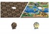 WOODEN CITY PUZZLE DREWNIANE 3D ZWIERZĘTA ŚWIATA MAPA ANIMAL KINGDOM MAP L 8+