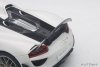 AUTOART PORSCHE 918 SPYDER WEISSACH PACKAGE 2013 (GLOSSY WHITE) (COMPOSITE MODEL/FULL OPENINGS) SKALA 1:18
