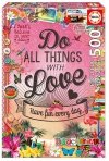 EDUCA 500 EL. DO ALL THE THINGS WITH LOVE GINGERBREAD PUZZLE 10+
