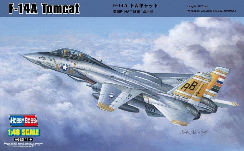 HOBBY BOSS F-14A TOMCAT 80366 SKALA 1:48