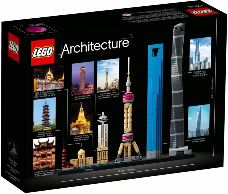 LEGO ARCHITECTURE SZANGHAJ 21039 12+