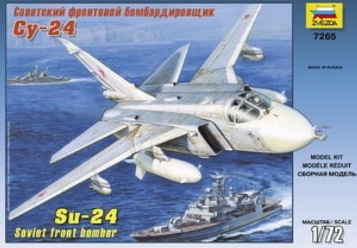ZVEZDA SU-24 SOVIET FRONT BOMBER 7265 SKALA 1:72