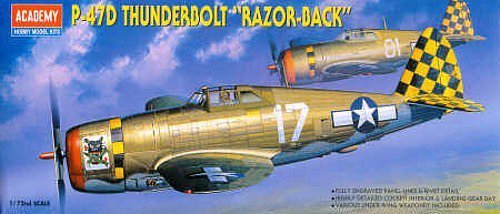ACADEMY P-47 THUNDERBOLT RAZORBACK 12492 SKALA 1:72