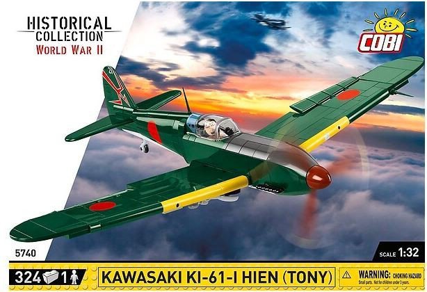 COBI HISTORICAL COLLECTION WWII KAWASAKI KI-61-I HIEN (TONY) 324EL. 5740 7+