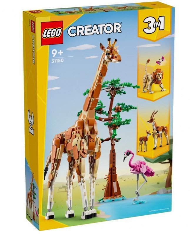 LEGO CREATOR DZIKIE ZWIERZĘTA Z SAFARI 31150 9+