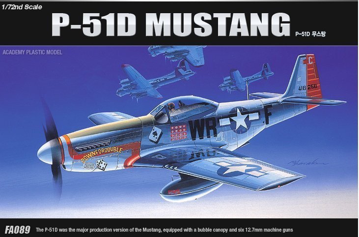ACADEMY P-51D MUSTANG 12485 SKALA 1:72
