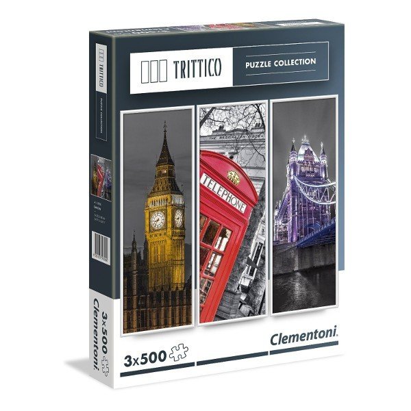 CLEMENTONI 3X500 EL. TRITTICO LONDON PUZZLE 10+