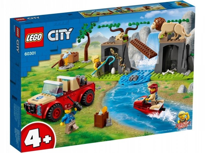 LEGO CITY TERENÓWKA RATOWNIKÓW DZIKICH ZWIERZĄT 60301 4+
