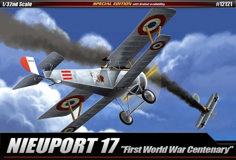 ACADEMY NIEUPORT 17 &quot;WWI 100 TH ANNIVERS SKALA 1:32