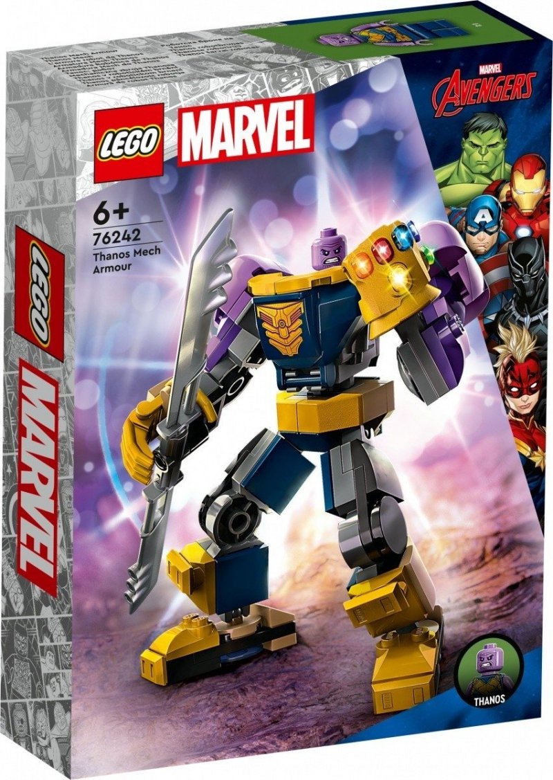 LEGO SUPER HEROES MECHANICZNA ZBROJA THANOSA 76242 6+