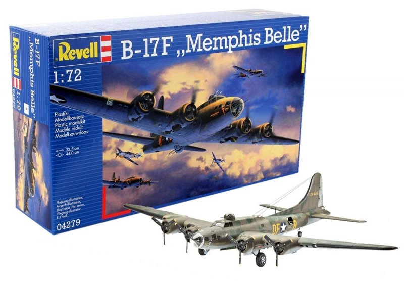 REVELL B-17F MEMPHIS BELLE 04279 SKALA 1:72
