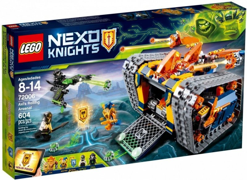 LEGO NEXO KNIGHTS ARSENA L AXLA 72006 8+